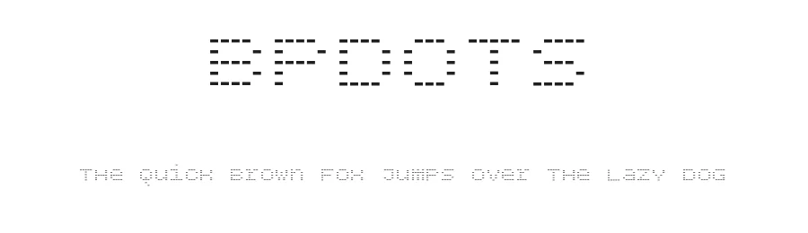 BPdots by George Triantafyllakos — Display Font