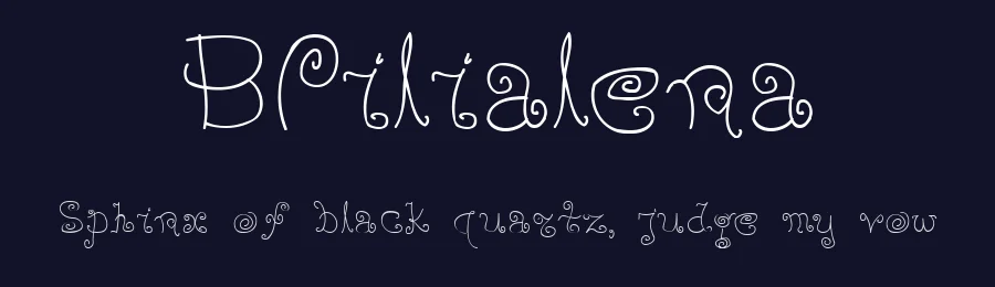 BPilialena by George Triantafyllakos — Display Font — thumbnail 2