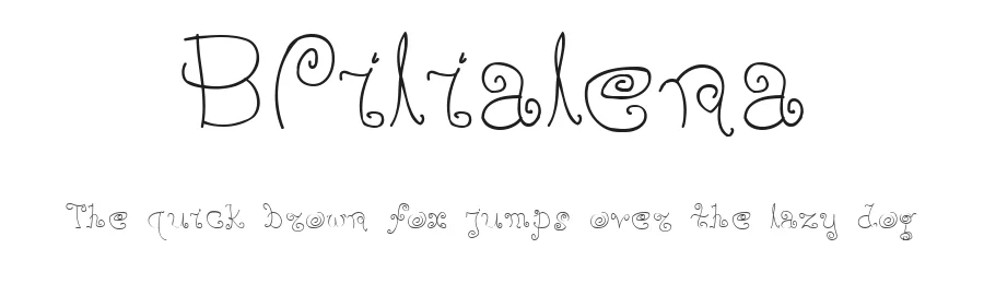 BPilialena by George Triantafyllakos — Display Font