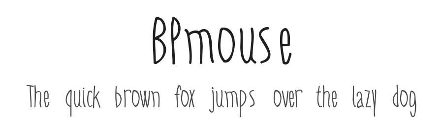 BPmouse by George Triantafyllakos — Display Font