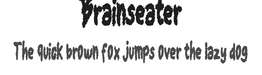 Brainseater by Yumnacreative — Display Font