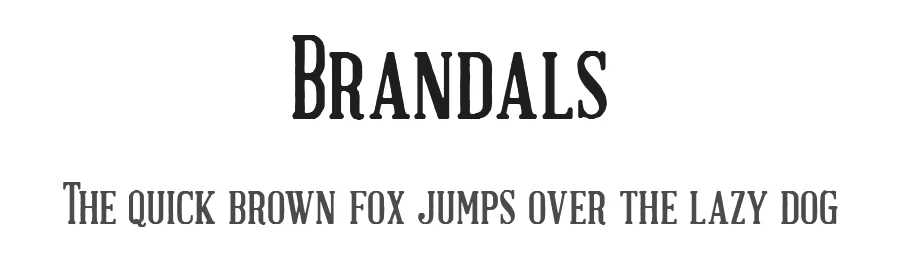 Brandals by greataris β Display Font