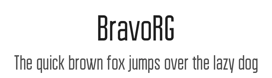 BravoRG by Michael Chereda β Display Font