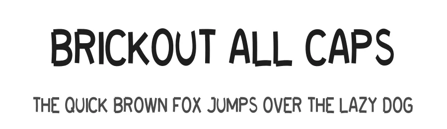 brickOUT all caps by Nur Khanifa Subkhi β Display Font