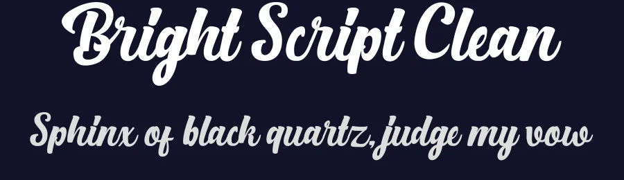 Bright Script Clean by Debut Studio — Script Font — thumbnail 2