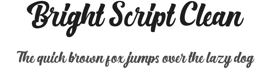Bright Script Clean by Debut Studio — Script Font