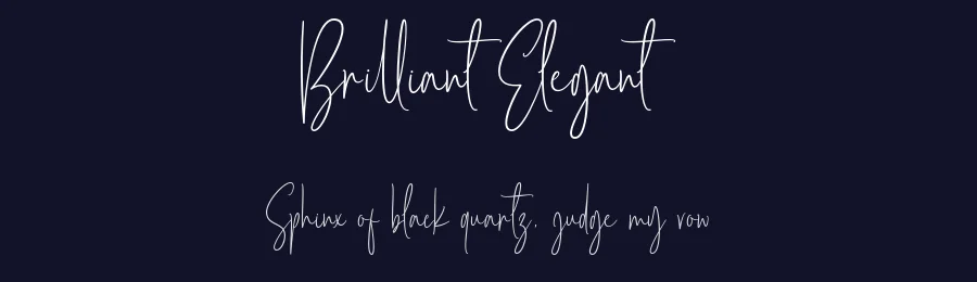 Brilliant Elegant by Rayvaldo Rizki Pratama Augusta — Script Font — thumbnail 2