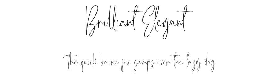 Brilliant Elegant by Rayvaldo Rizki Pratama Augusta — Script Font