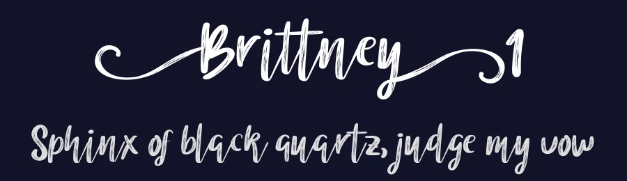 Brittney1 by Debut Studio — Script Font — thumbnail 2