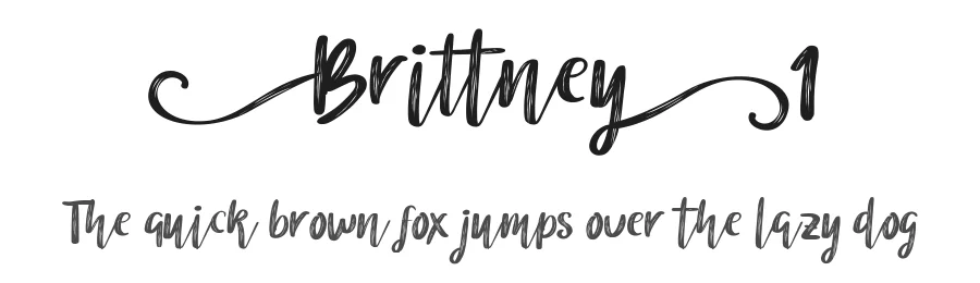 Brittney1 by Debut Studio — Script Font