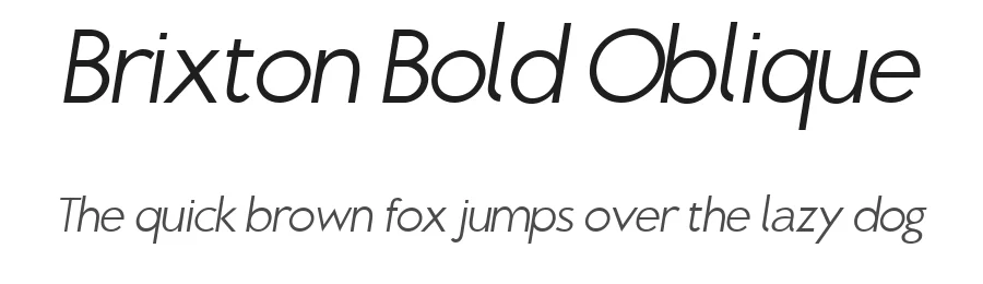 Brixton Bold Oblique by Luke Ferrand β Display Font