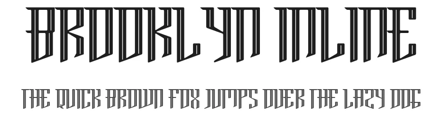 Brooklyn Inline by Paul Reis โ Display Font