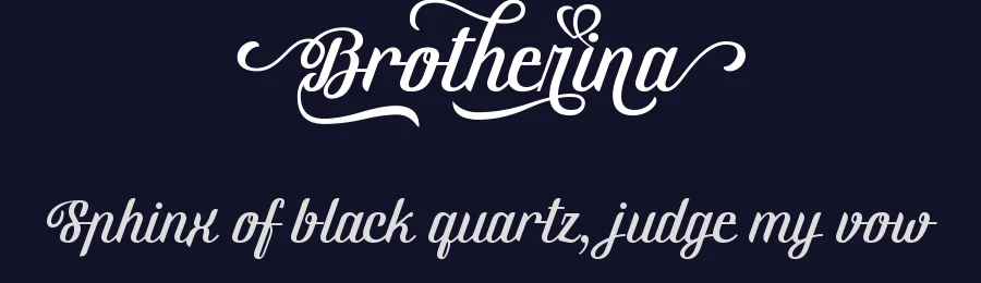 Brotherina by Situjuh Nazara — Script Font — thumbnail 2