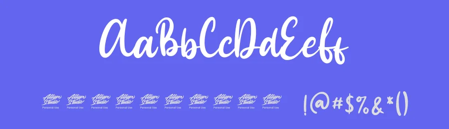 Browny Joy Personal Use by Fadli Ramadhan Iskandar — Display Font — thumbnail 3