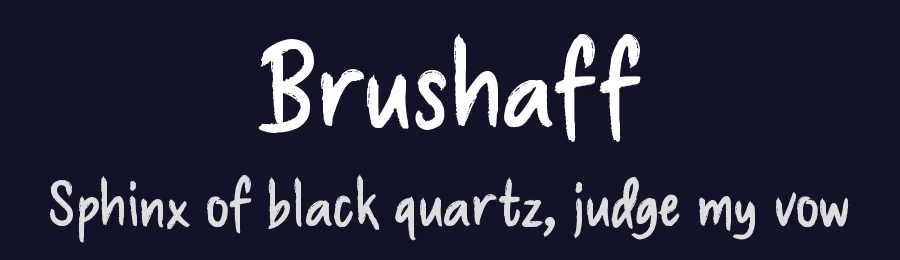 Brushaff by Situjuh Nazara — Display Font — thumbnail 2