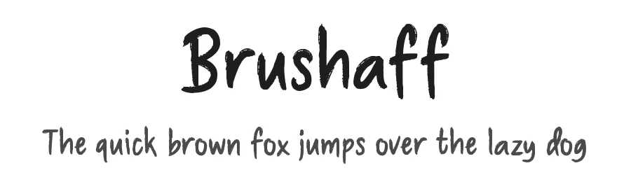 Brushaff by Situjuh Nazara — Display Font