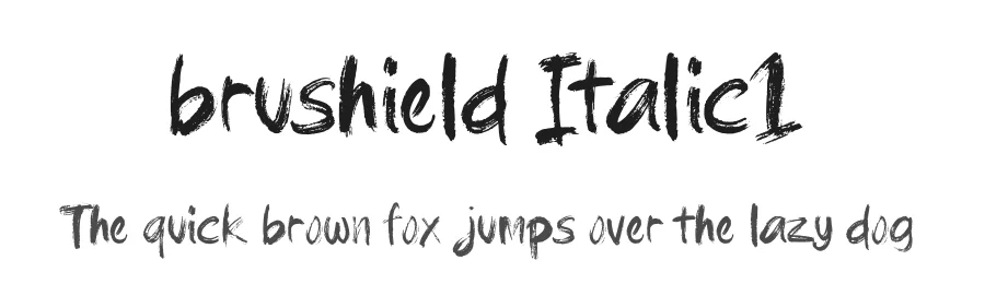 brushield Italic1 by Degi Kurniawan — Display Font