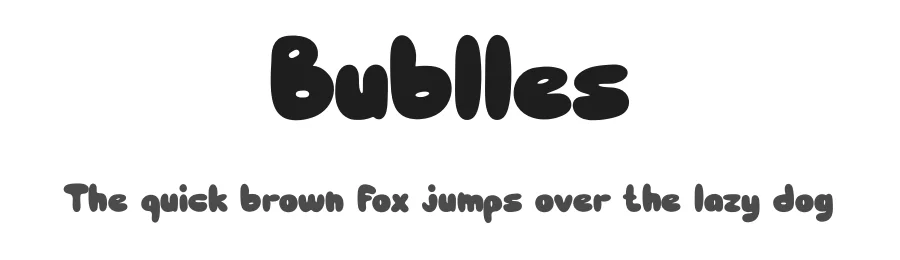Bublles by Masyafi Studio β Display Font