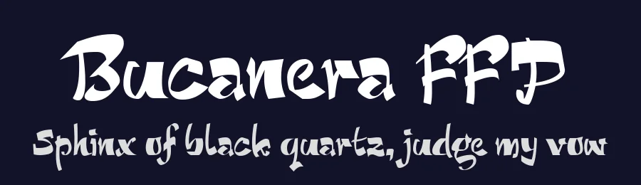Bucanera FFP by Fernando Haro — Script Font — thumbnail 2