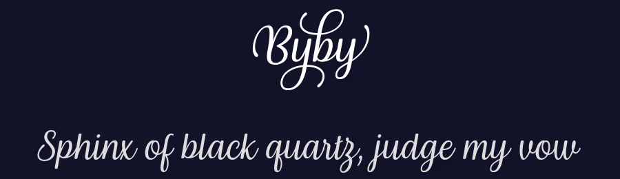Byby by Situjuh Nazara — Script Font — thumbnail 2