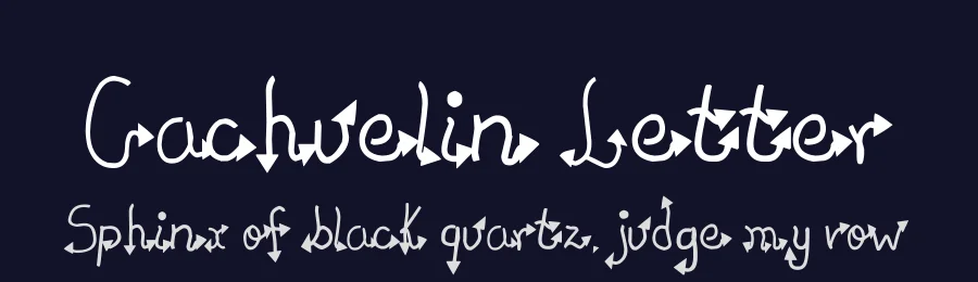 Cachuelin Letter by Valeria Herrera — Display Font — thumbnail 2