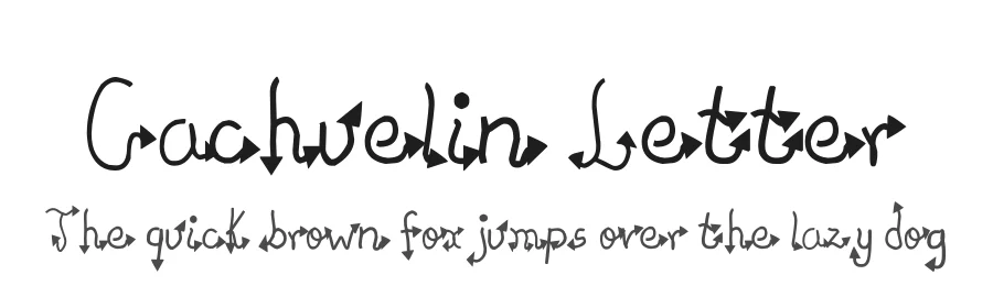 Cachuelin Letter by Valeria Herrera — Display Font