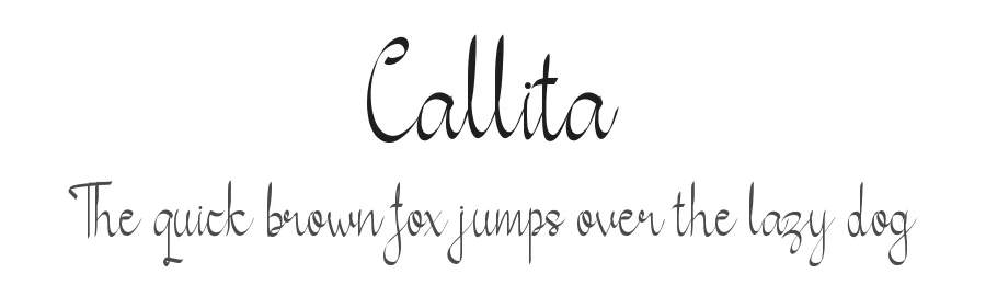 Callita by Paranesia β Script Font
