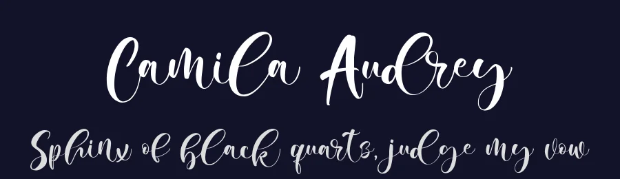Camila Audrey by M Arif Dwi Prasetyo & Eko Nurcahyo — Sans Font — thumbnail 2