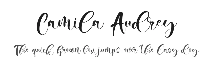 Camila Audrey by M Arif Dwi Prasetyo & Eko Nurcahyo — Sans Font