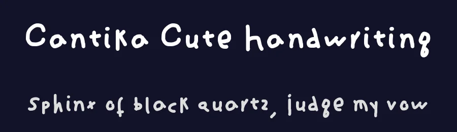 Cantika Cute Handwriting by Situjuh Nazara — Script Font — thumbnail 2