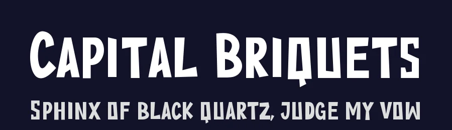 Capital Briquets by Muhamad Yusron  Billah — Display Font — thumbnail 2
