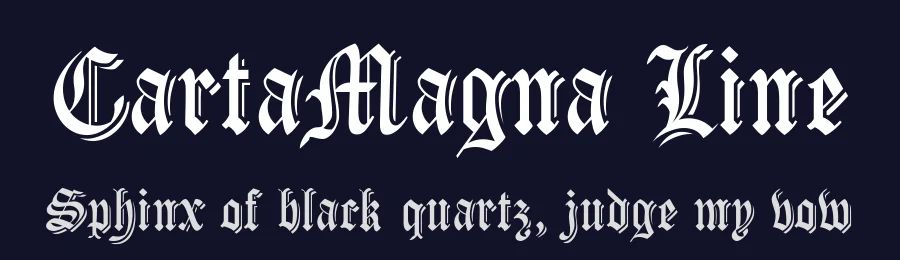 CartaMagna Line by Fernando Haro — Display Font — thumbnail 2