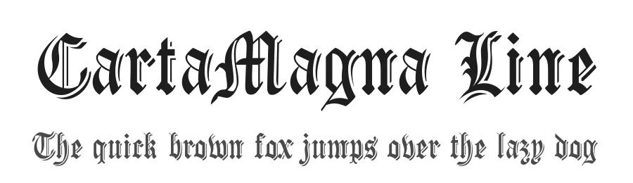 CartaMagna Line by Fernando Haro — Display Font