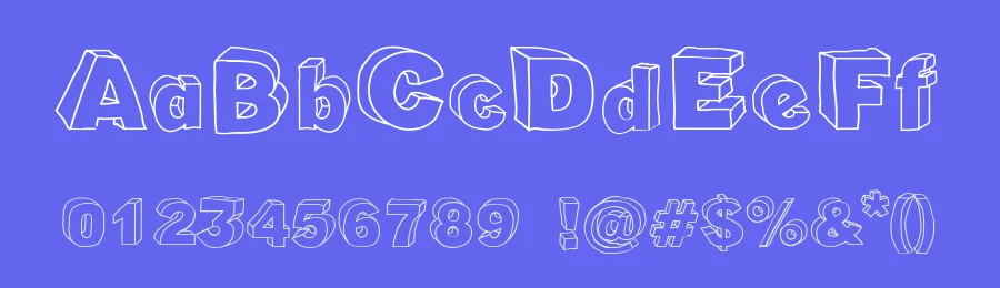 Cartoon Blocks1 by galdinocartum@gmail.com — Display Font — thumbnail 3