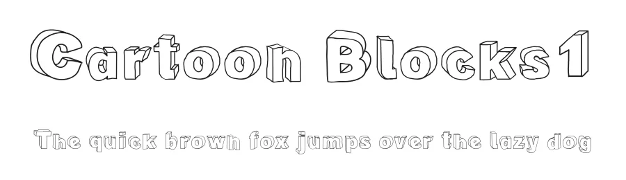 Cartoon Blocks1 by galdinocartum@gmail.com — Display Font