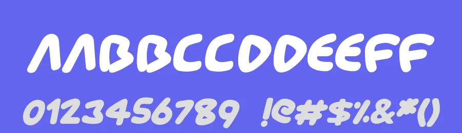 Cartoon Comic Italic by Joseph Dawson — Display Font — thumbnail 3