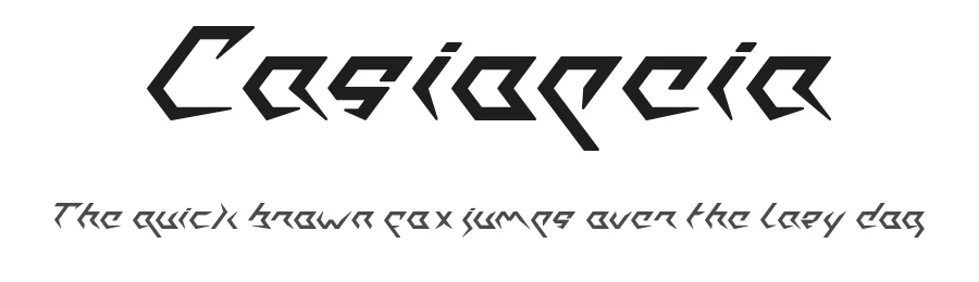 Casiopeia by Rometheme โ Display Font
