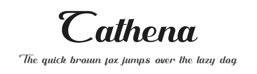 Cathena by joko setiono β Script Font