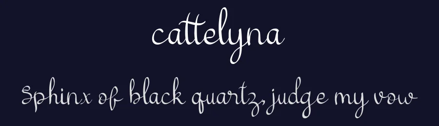 cattelyna by MJB Letters 2018 — Sans Font — thumbnail 2