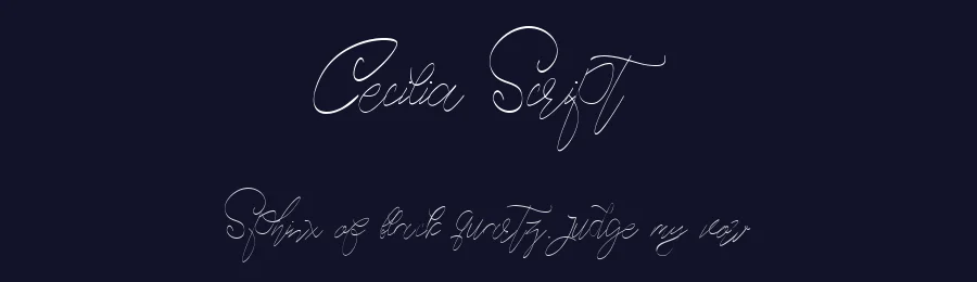 Cecilia Script by Hendra Maulia — Script Font — thumbnail 2