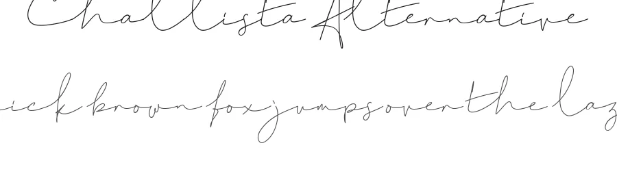 Challista Alternative by Suandana I Pande Made — Script Font