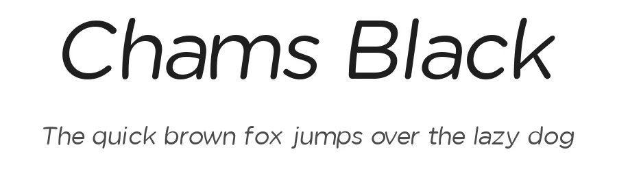 Chams Black by Tom Tor — Sans Font