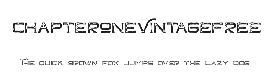 ChapterOneVintageFree by Andika Setiawan β Display Font