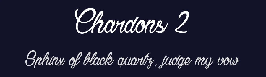 Chardons 2 by dcoxy Medina Gregory — Script Font — thumbnail 2