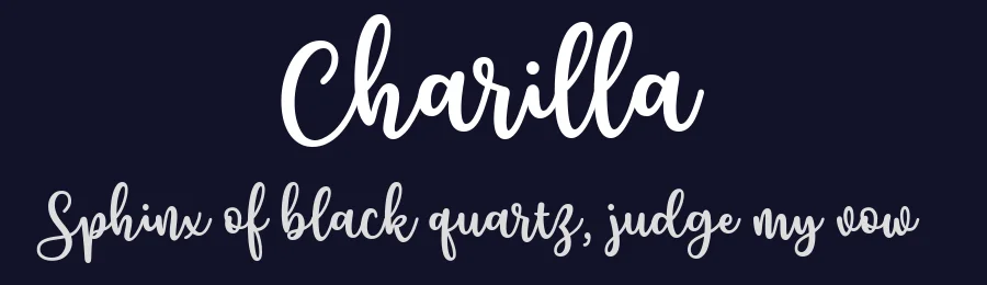 Charilla by Situjuh Nazara — Script Font — thumbnail 2