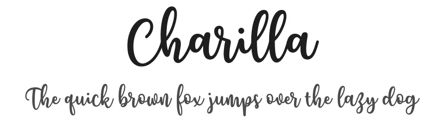 Charilla by Situjuh Nazara — Script Font