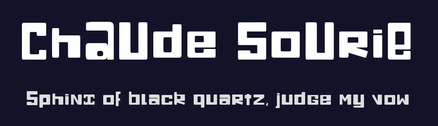 ChAUde SoUriE by dcoxy Medina Gregory — Display Font — thumbnail 2