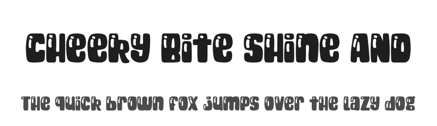 Cheeky Bite Shine AND by Amber Nest β Display Font
