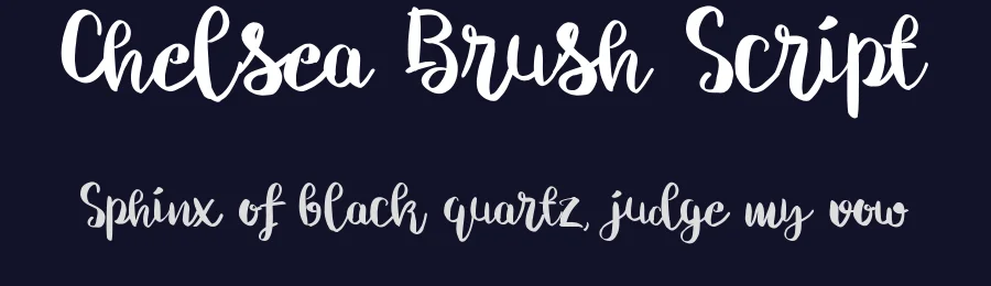 Chelsea Brush Script by Debut Studio — Display Font — thumbnail 2