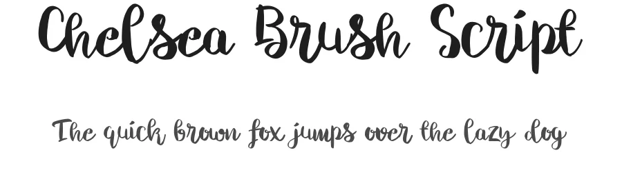 Chelsea Brush Script by Debut Studio — Display Font